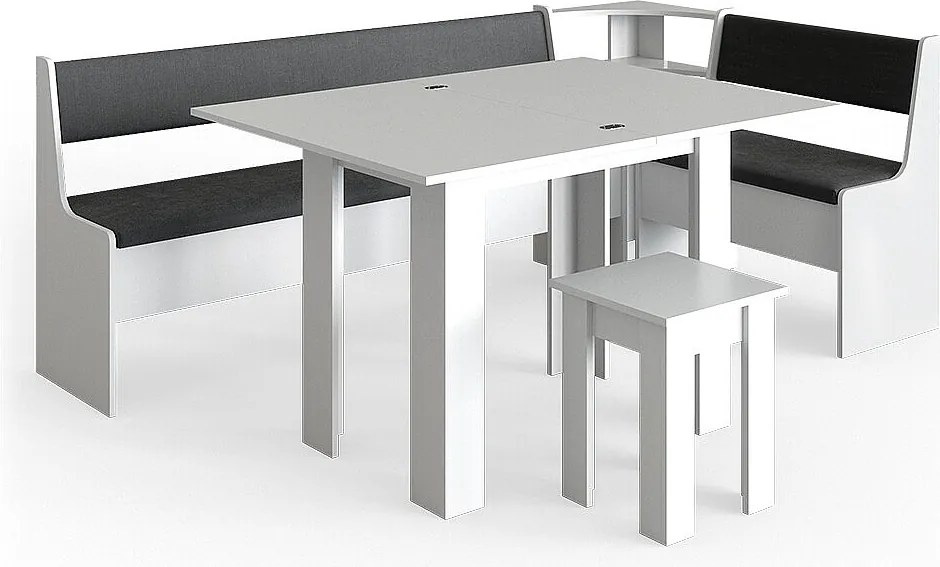 Corner Bank Group biały 210x120x80 roman