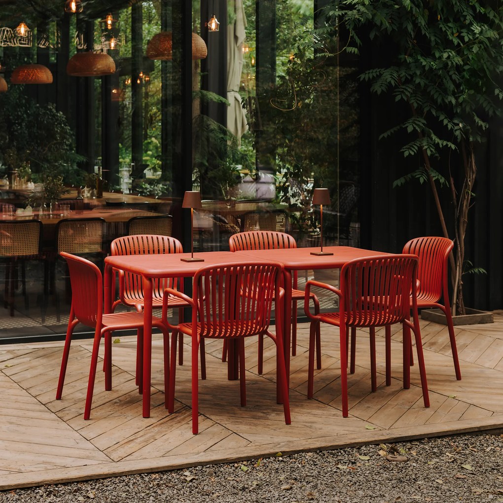 Fotel ogrodowy Brene Retro Red FERNE