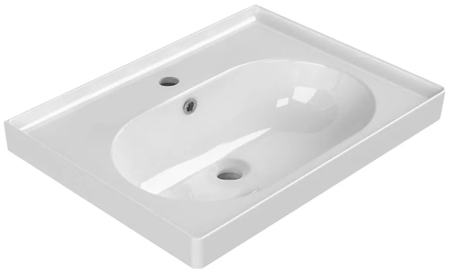 Biała ceramiczna umywalka 60x45 cm Brand – Sapho
