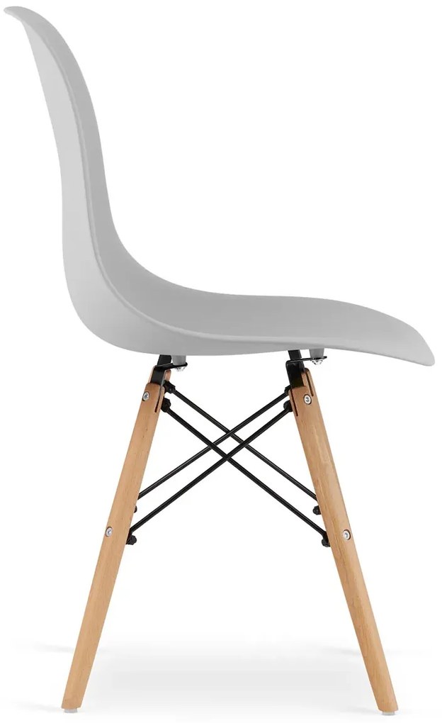 Szare minimalistyczne krzesło - Sopi 4X