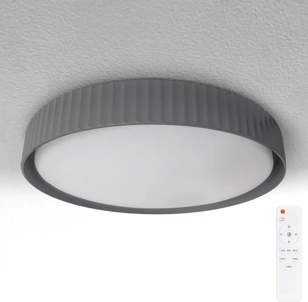 Brilagi - LUCIA LED ściemnialna lampa sufitowa LED/60W/230V Ø 59 cm szara + pilot