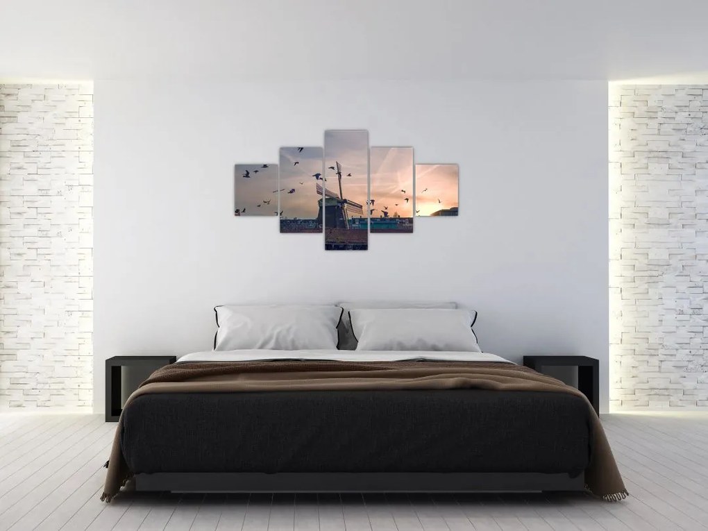 Obraz wiatraka (125x70 cm)