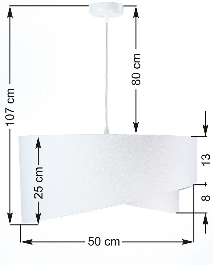 Lampa wisząca GEMSTONE biała/srebrna BPS KONCEPT