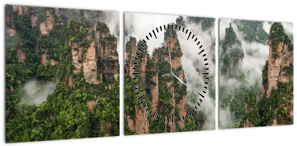 Obraz - Zhangjiajie National Park, Chiny (z zegarem) (90x30 cm)