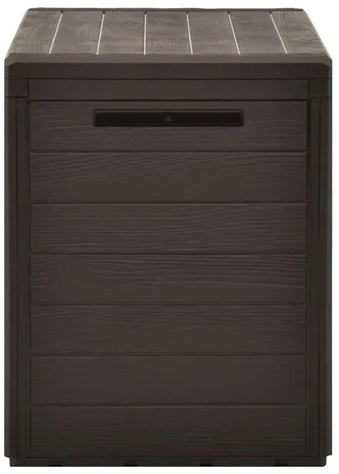 Brązowa zamykana skrzynia ogrodowa D9-G51