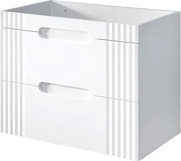 Biała szafka umywalkowa 80 cm R0-G61
