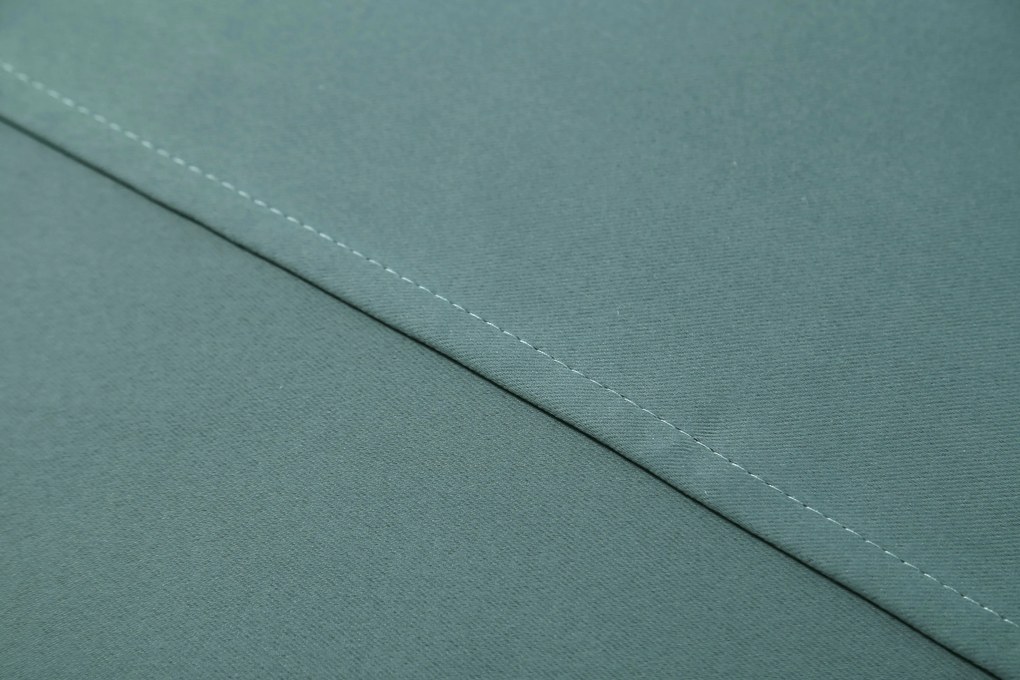 Niebieskozielona zasłona OXFORD 140x250 cm Zawieszanie: Taśma z wiązaniami