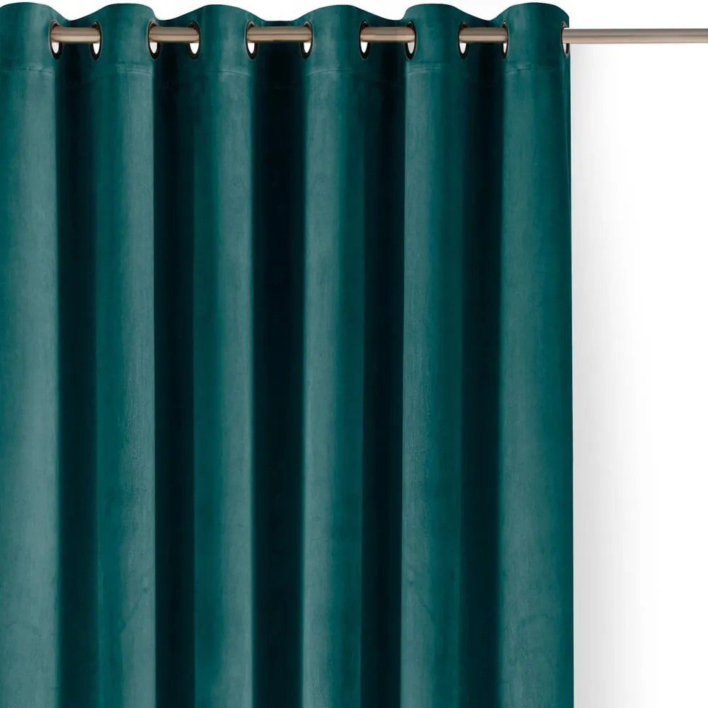 Morska aksamitna zasłona częściowo zaciemniająca (dimout) 200x250 cm Velto – Filumi