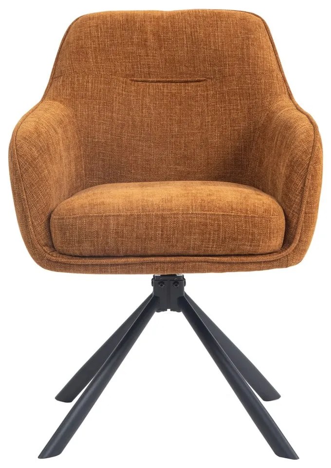 Pomarańczowe tapicerowane fotele jadalniane zestaw 2 szt. Avola – Unique Furniture