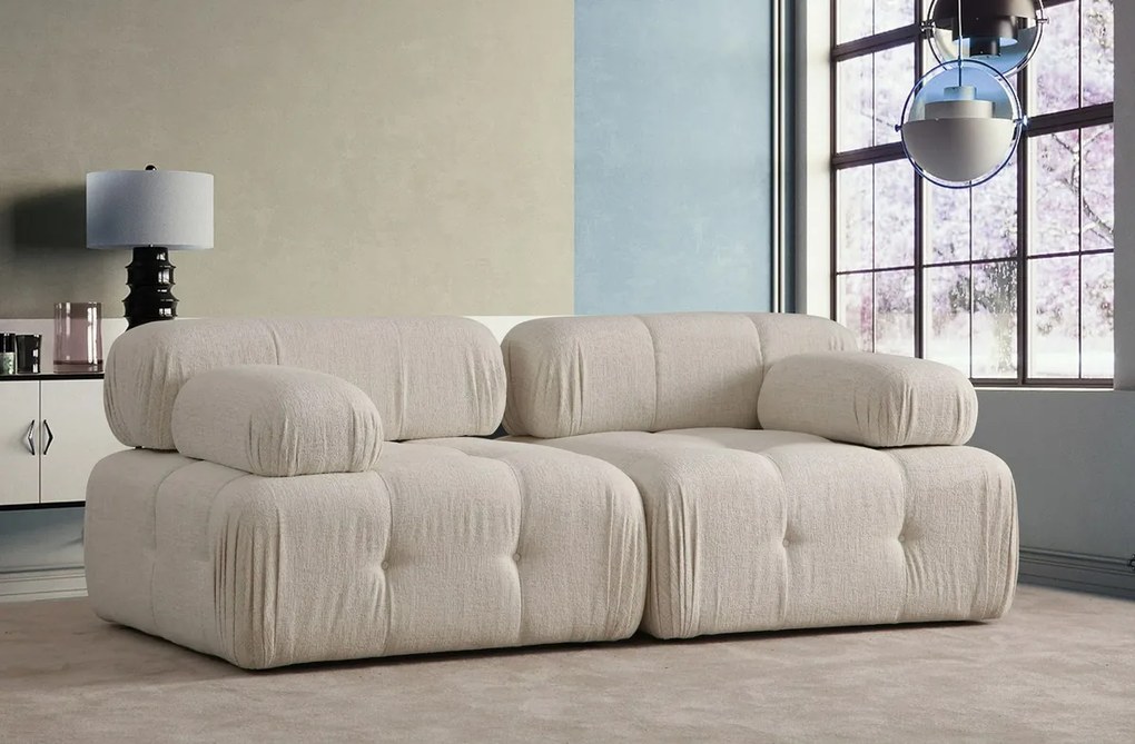 Sofa Doblo 2 kremowa Bouclette