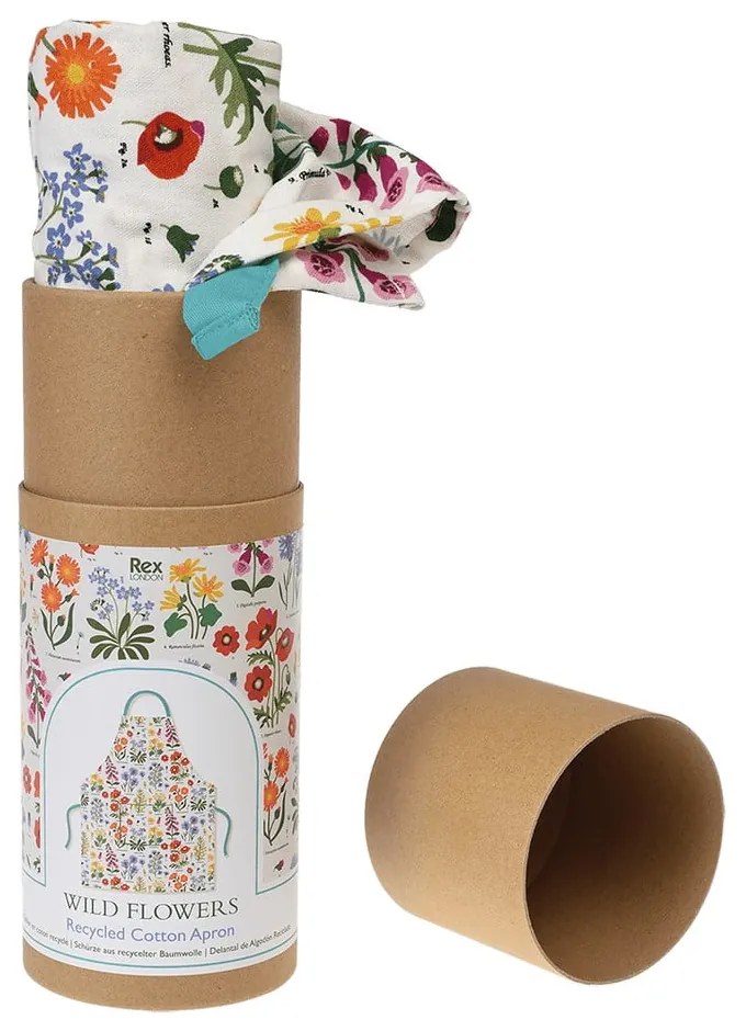 Fartuch z bawełny z recyklingu Rex London Wild Flowers