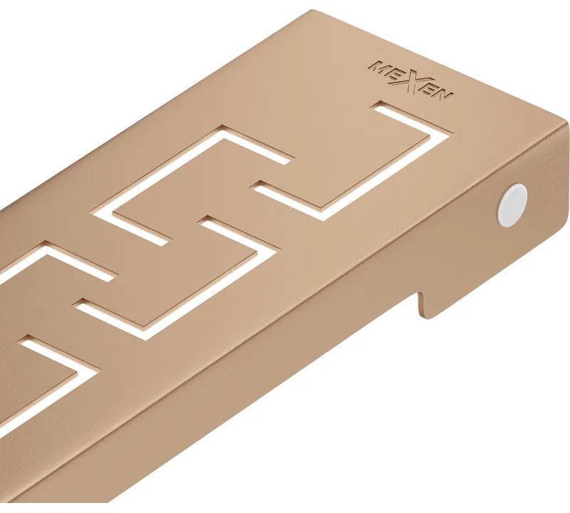 Mexen Flat M15 maskownica do odpływu liniowego 50 cm, miedź szczotkowana - 1C24050