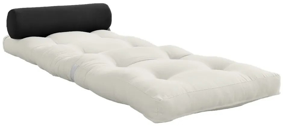 Białoszary materac futon 70x200 cm Wrap Natural/Dark Grey – Karup Design