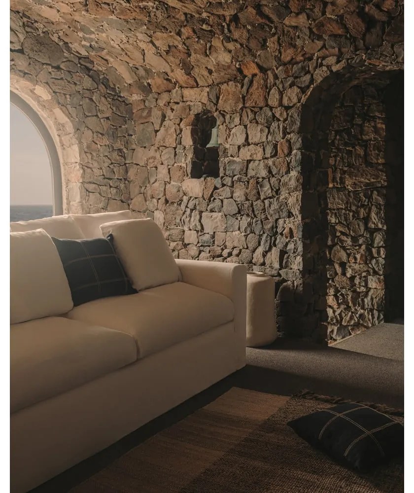 Beżowa lniana sofa 340 cm Nora – Kave Home