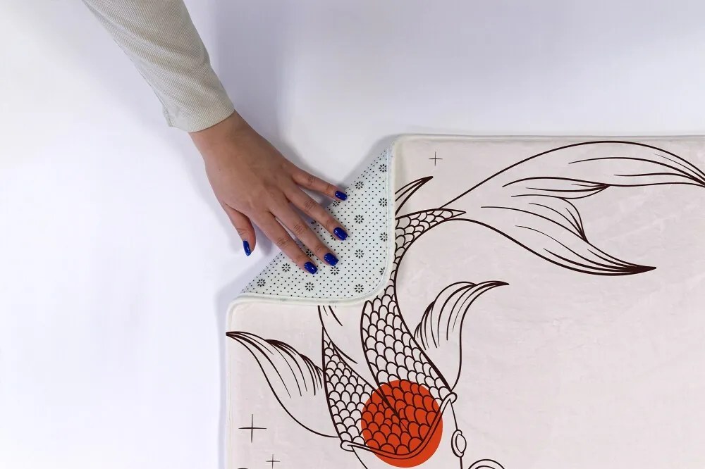 Dywanik pod prysznic Dywanik pod prysznic Karpie Koi Rybki