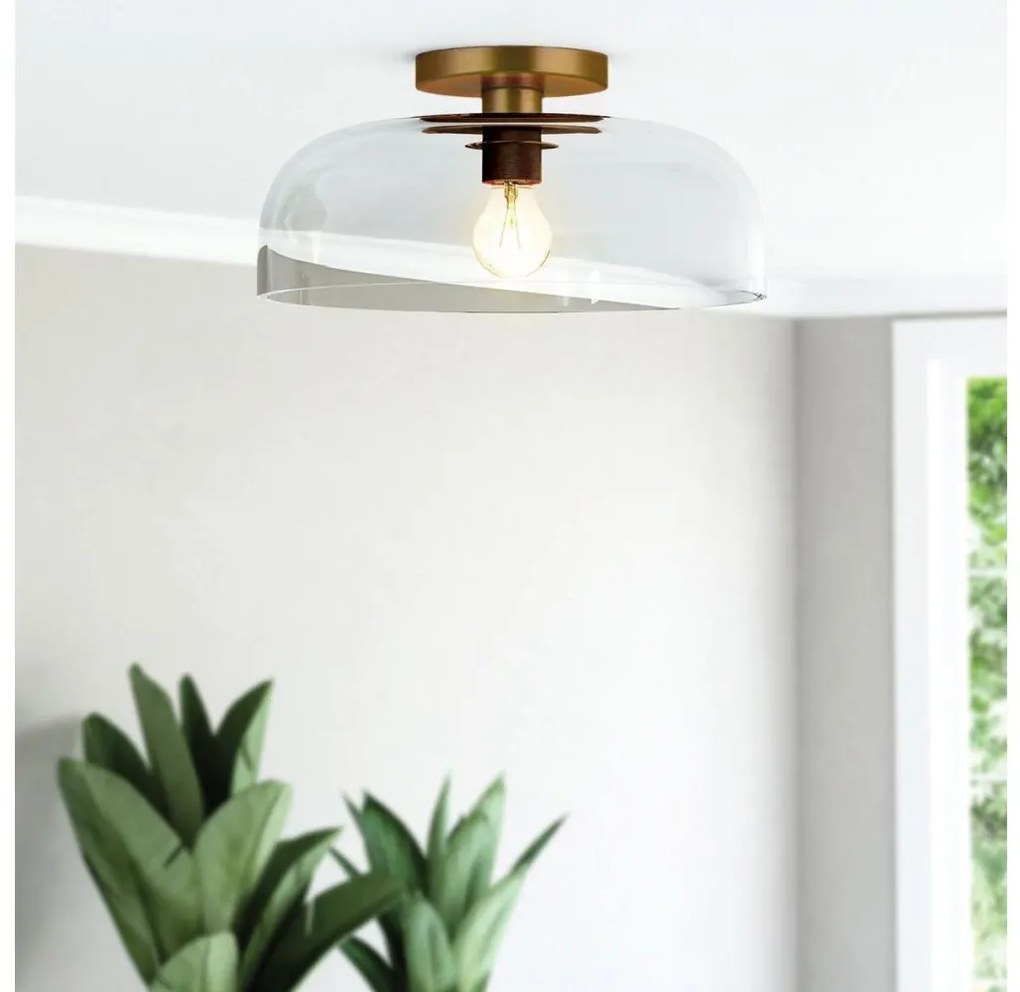 Alora Mood ALM-SYLVIA-SF-BG-CL - Lampa sufitowa SYLVIA 1xE27/60W/230V złota