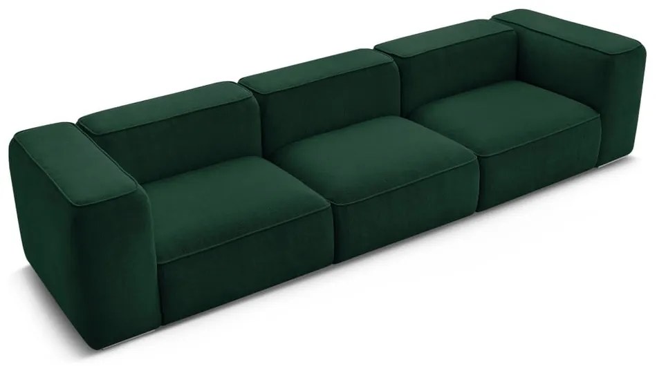 Ciemnozielona sofa 345 cm Zephyr – Bobochic Paris