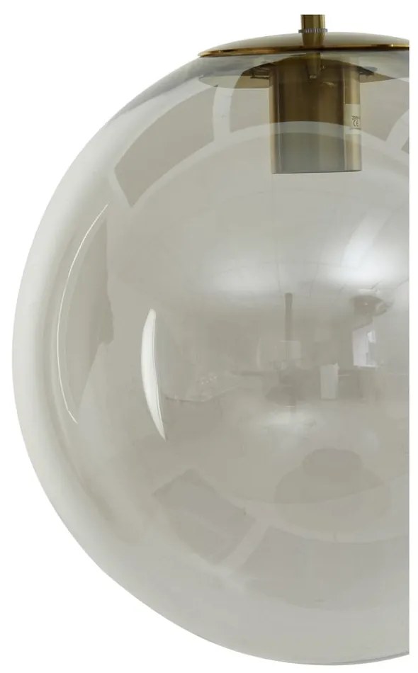 Lampa wisząca w kolorze brązu ze szklanym kloszem ø 30 cm Medina – Light &amp; Living