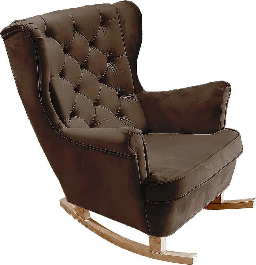 Fotel Relax z Tapicerowanym Siedzeniem i Podłokietnikami, Fotel TV 102x81x95cm Ciemnobrązowy_29827