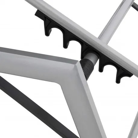 EXPERT - aluminiowy leżak ogrodowy na kółkach