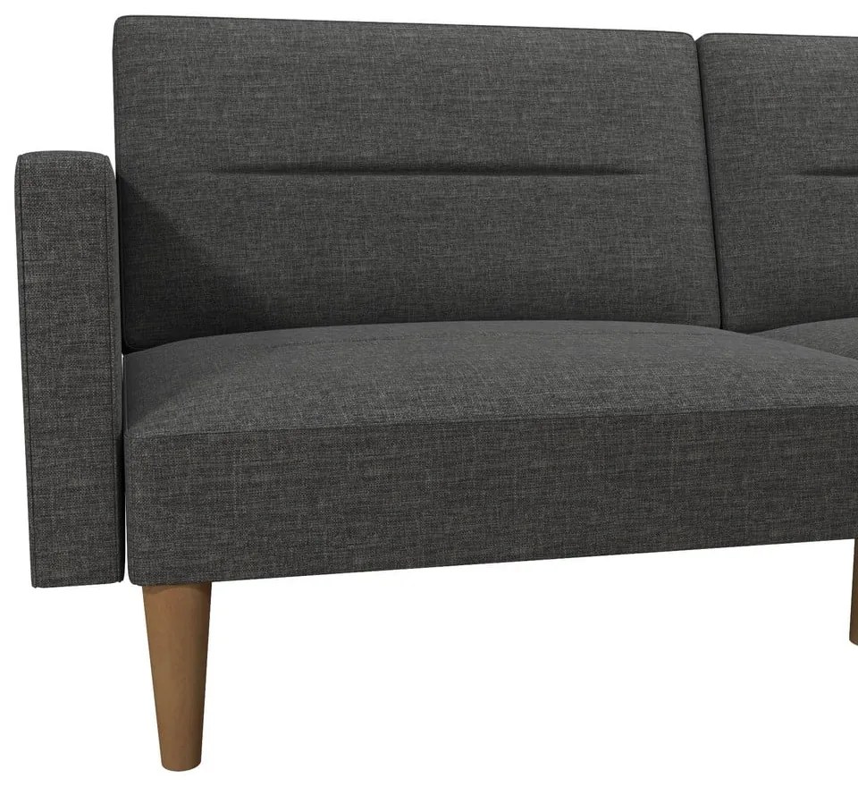 Szara sofa rozkładana 204 cm Channel – Støraa