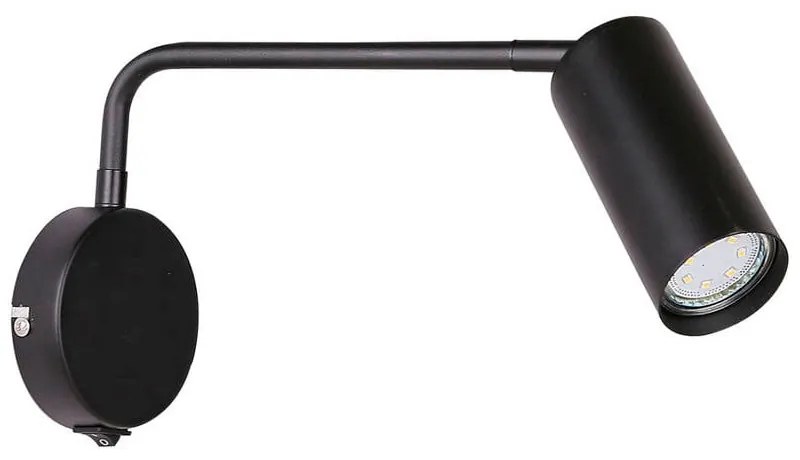 Czarny metalowy kinkiet Tina – Candellux Lighting