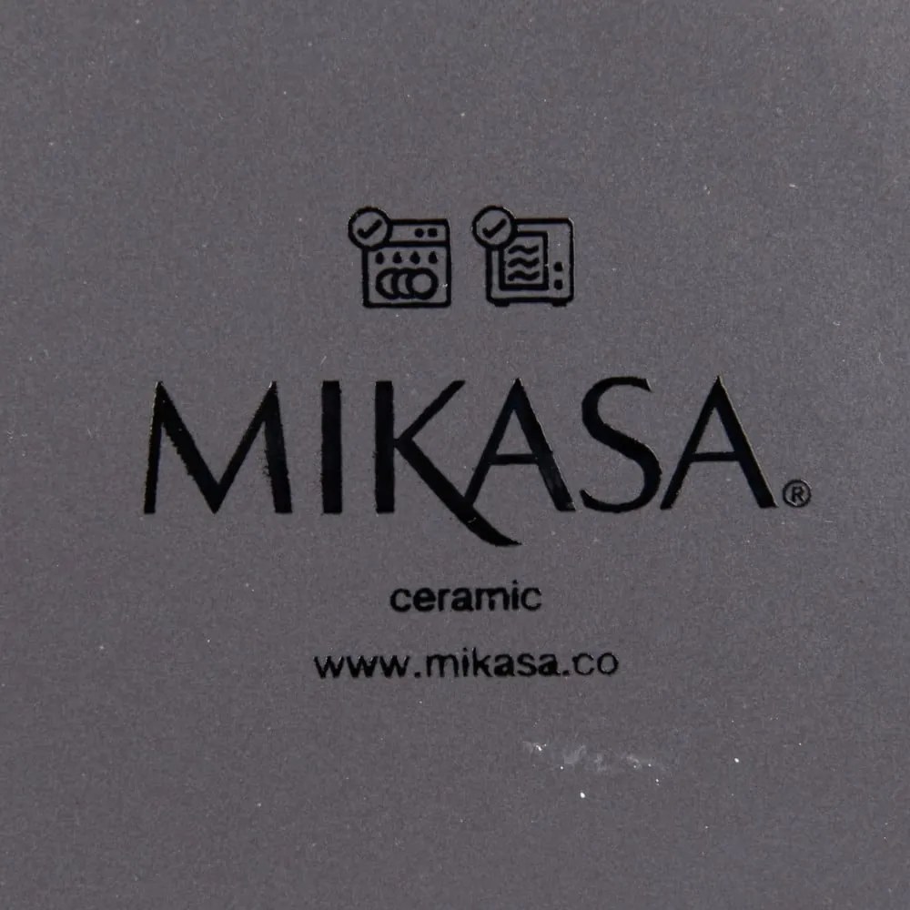 Ciemnoszary talerz ceramiczny Mikasa Serenity, ø 20 cm