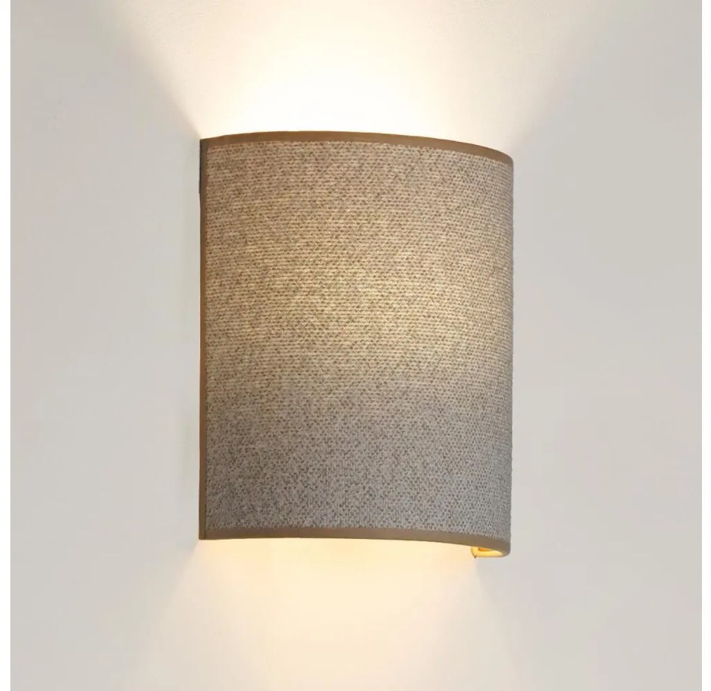 Brilagi - Kinkiet SEMI 1xE27/15W/230V śr. 20 cm jasnoszary