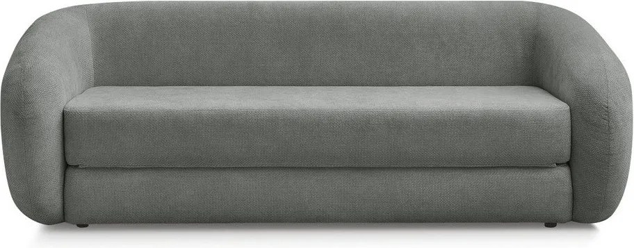 Ciemnoszara rozkładana sofa z tkaniny szenilowej 228 cm Neyo – Bobochic Paris
