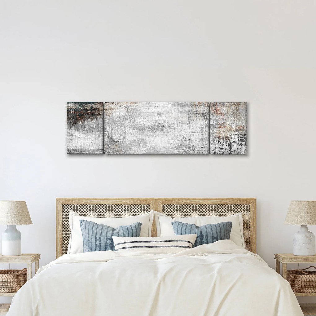 Obraz - Abstrakcyjne teksturowane płótno (170x50 cm)