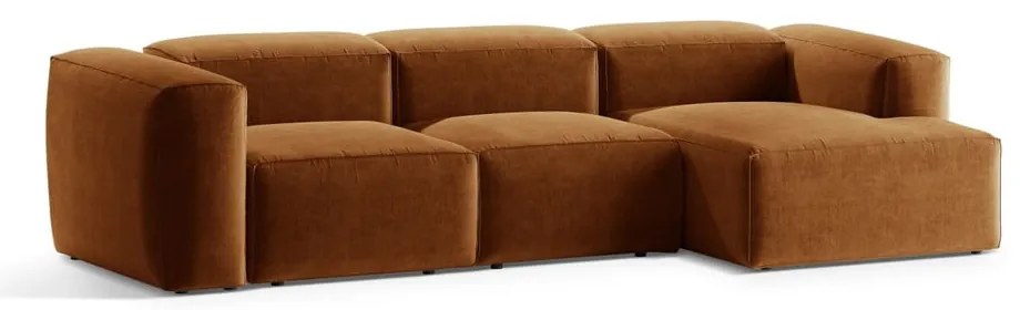 Ceglasty narożnik (prawostronny/z szezlongiem) Bergamo – Cosmopolitan Design