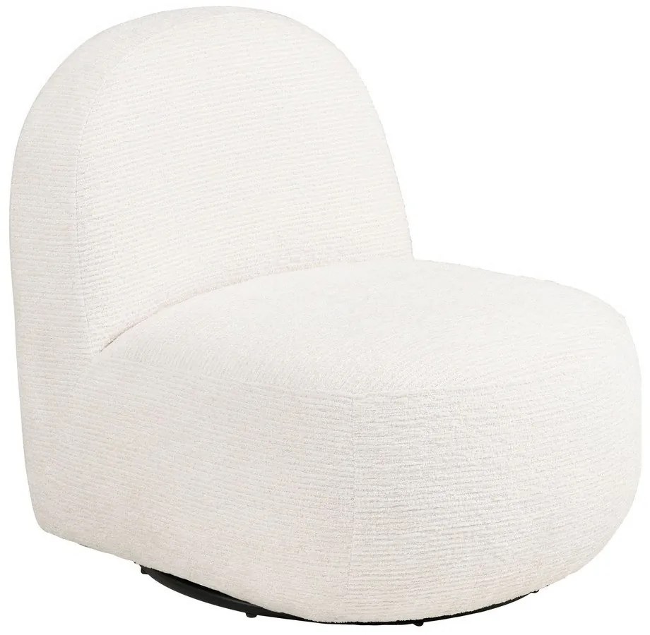 Kremowy obrotowy fotel Milo – House Nordic