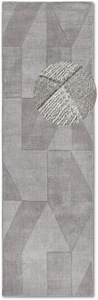 Dywan wełniany Villeroy &amp; Boch Ursule szary 80 cm x 250 cm