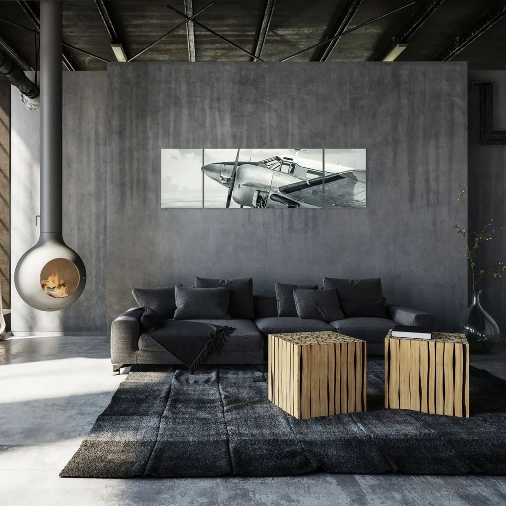 Obraz - Samolot (170x50 cm)