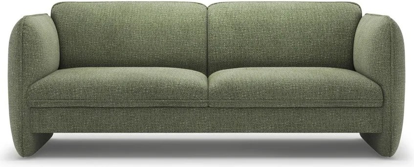 Zielona sofa z tkaniny szenilowej 204 cm Georgia – Micadoni