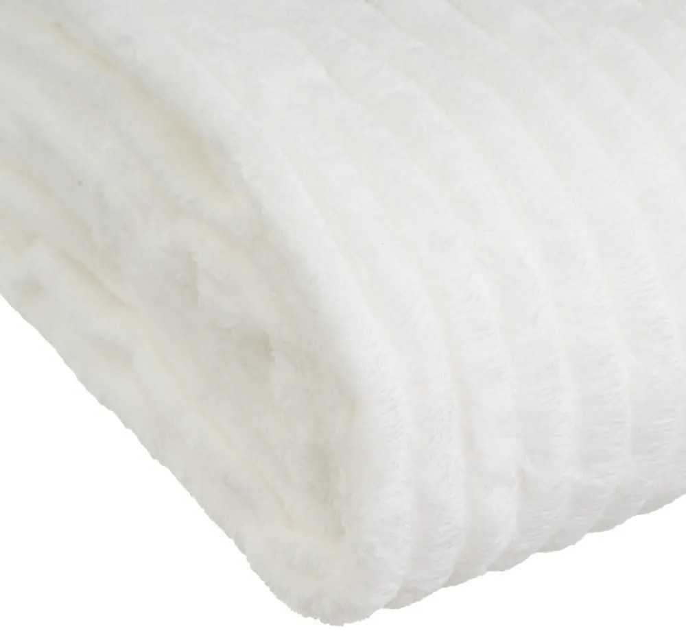 Biały koc z mikropluszu 130x160 cm Fur Velvet – Casa Selección