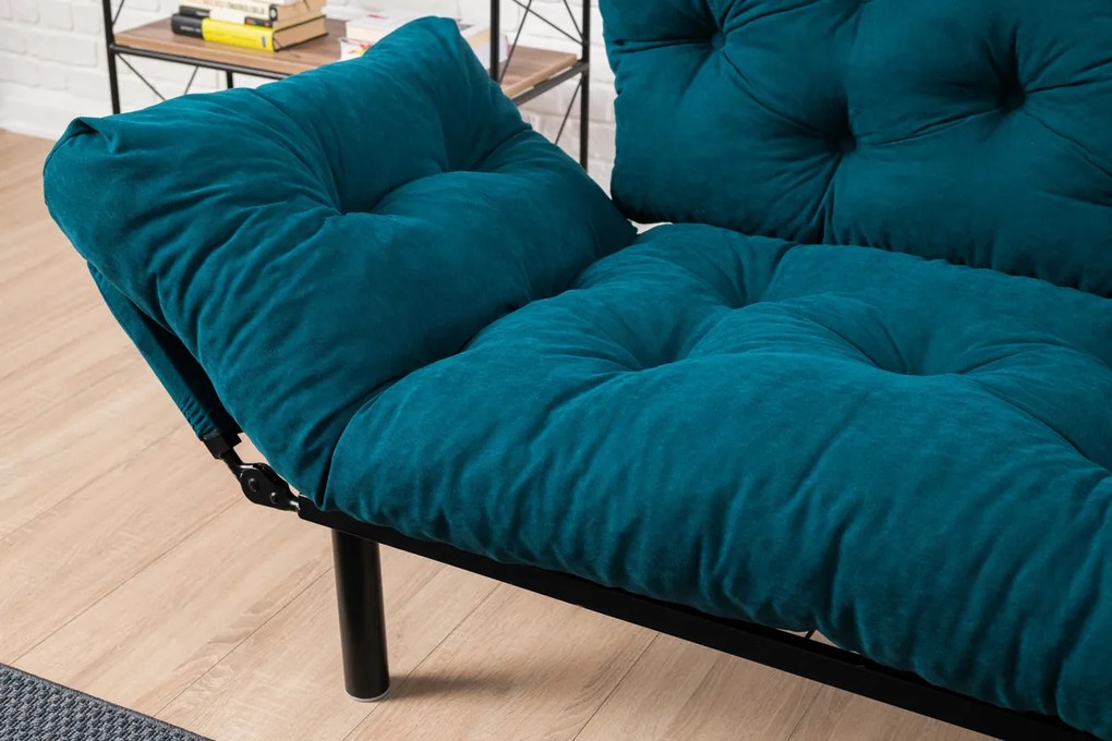 Rozkładana sofa Nitta Petrol Blue