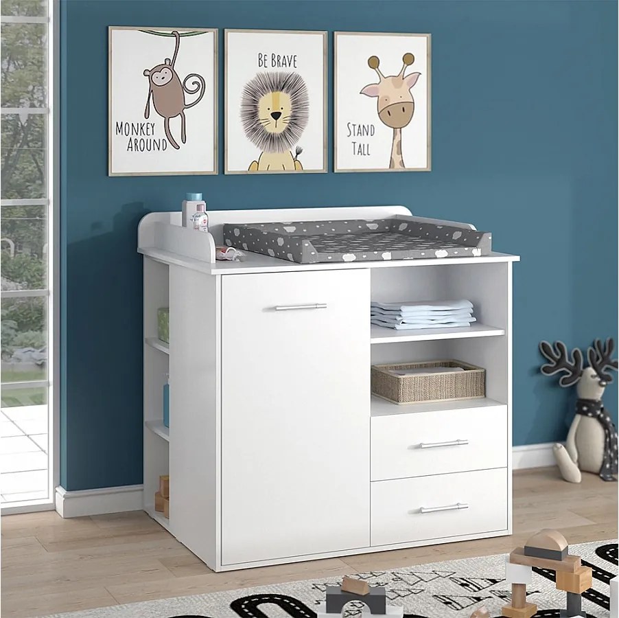 Przewijak dla dziecka biały 113x45x100 lea