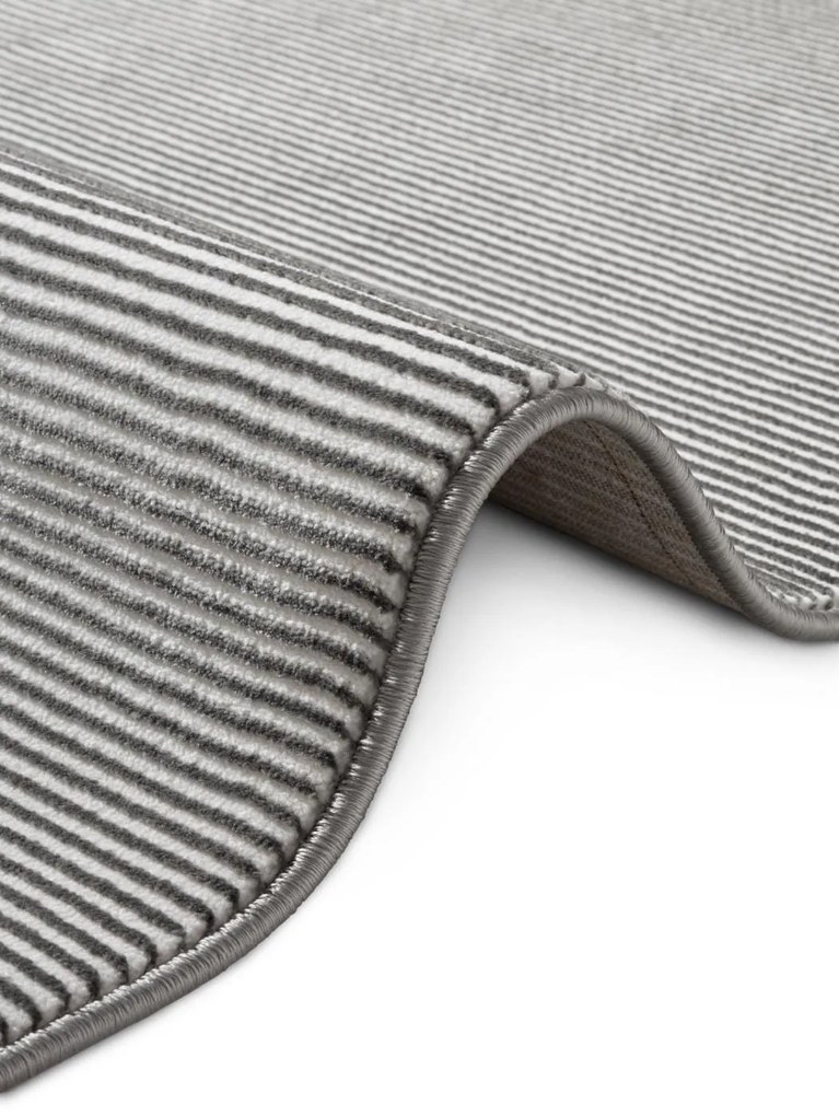 Dywan nowoczesny Perles paseczki antracytowo-kremowe 200 cm x 280 cm