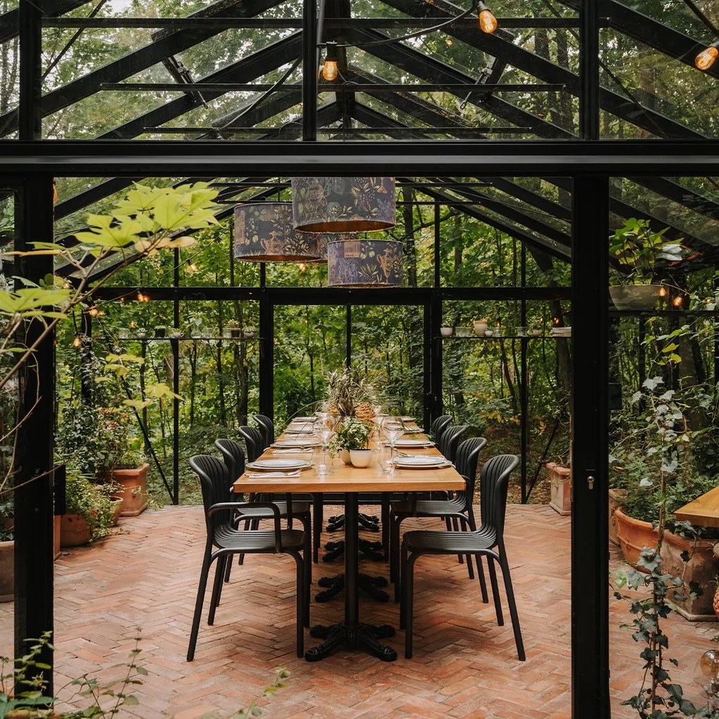 Plastikowe krzesło do ogrodu Brene, bez podłokietników