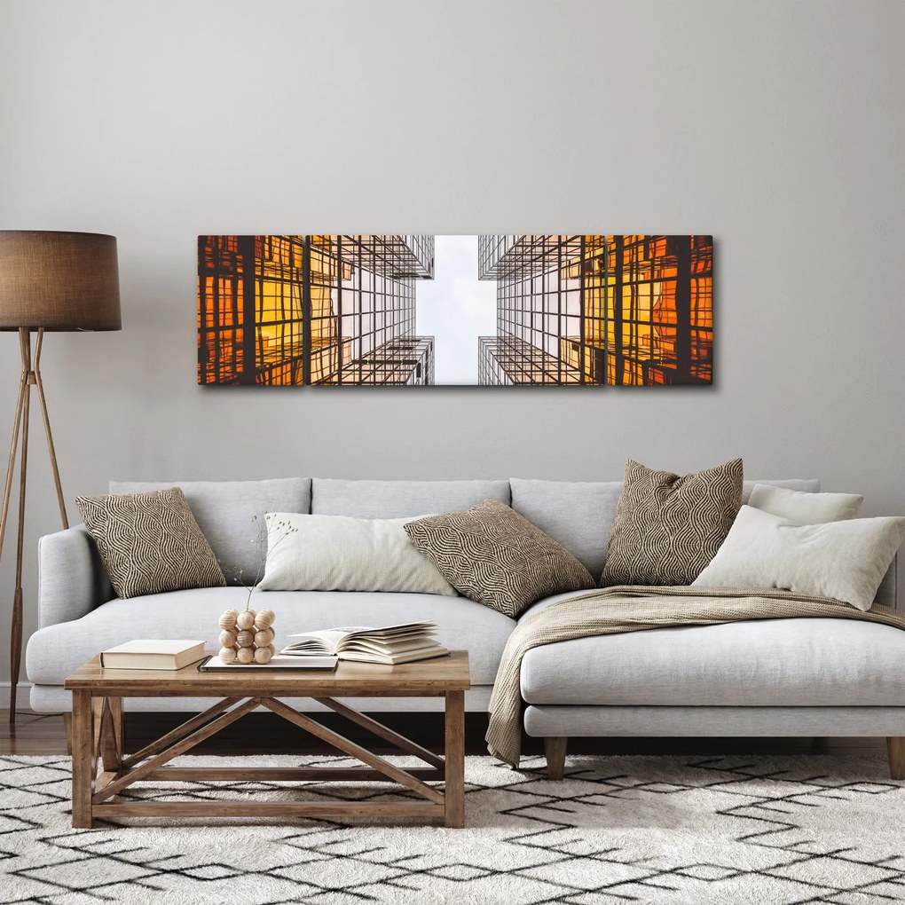 Obraz drapaczy chmur (170x50 cm)