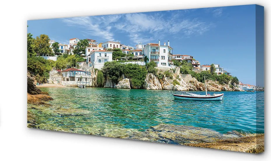 Obraz na płótnie Grecka Natura nad Brzegiem Morza