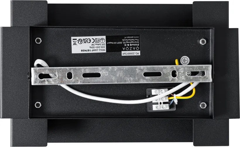 Industrialna lampa ścienna czarna 2-światłowa - Coen