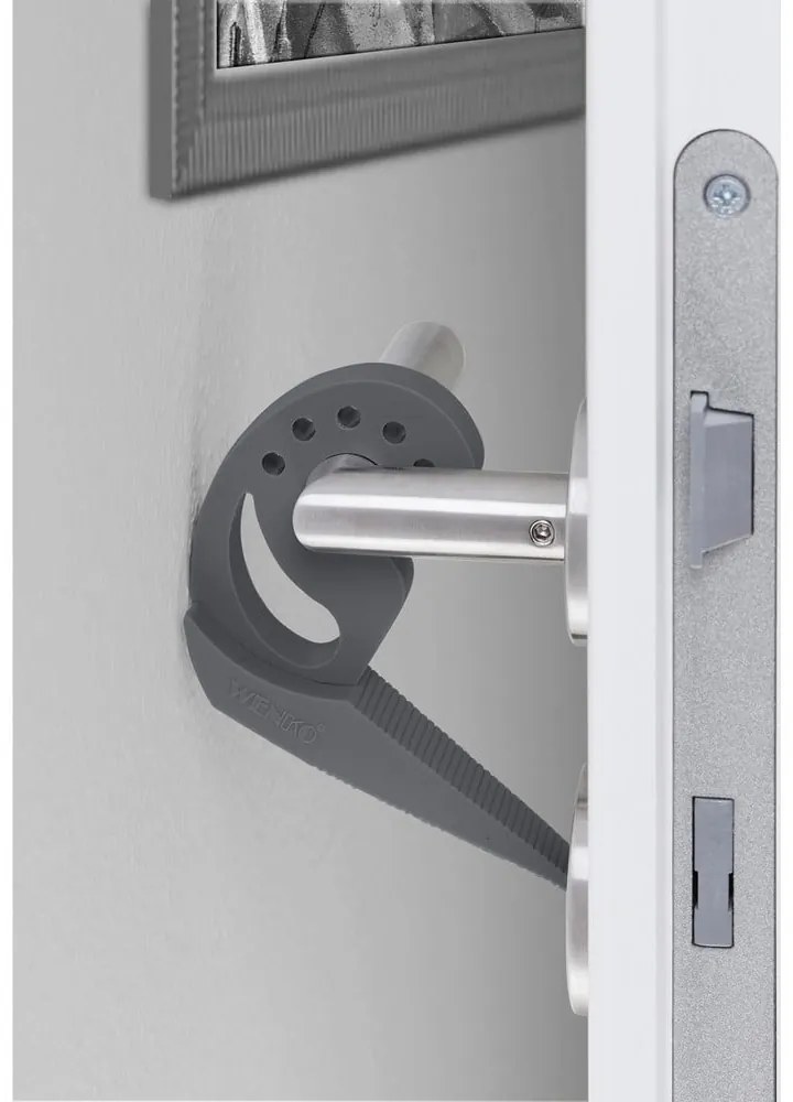 Ciemnoszary stoper do drzwi i okien Wenko Multi-STOP®