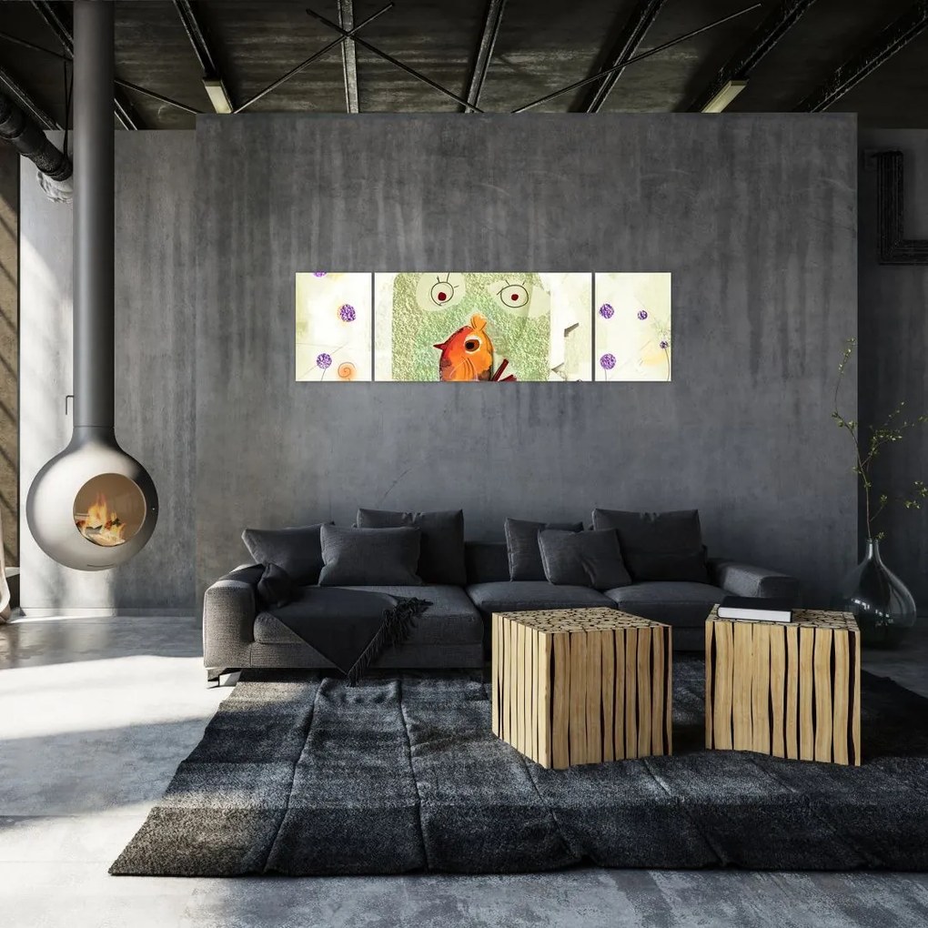 Obraz- Dusza ptaka (170x50 cm)