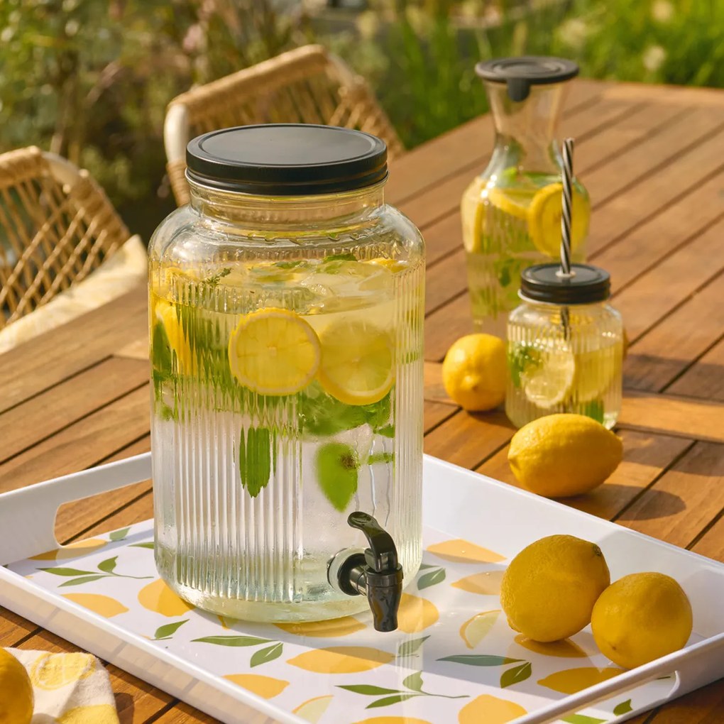 Szklany słoik z kranikiem KITCHEN ESSENTIALS, 3900 ml