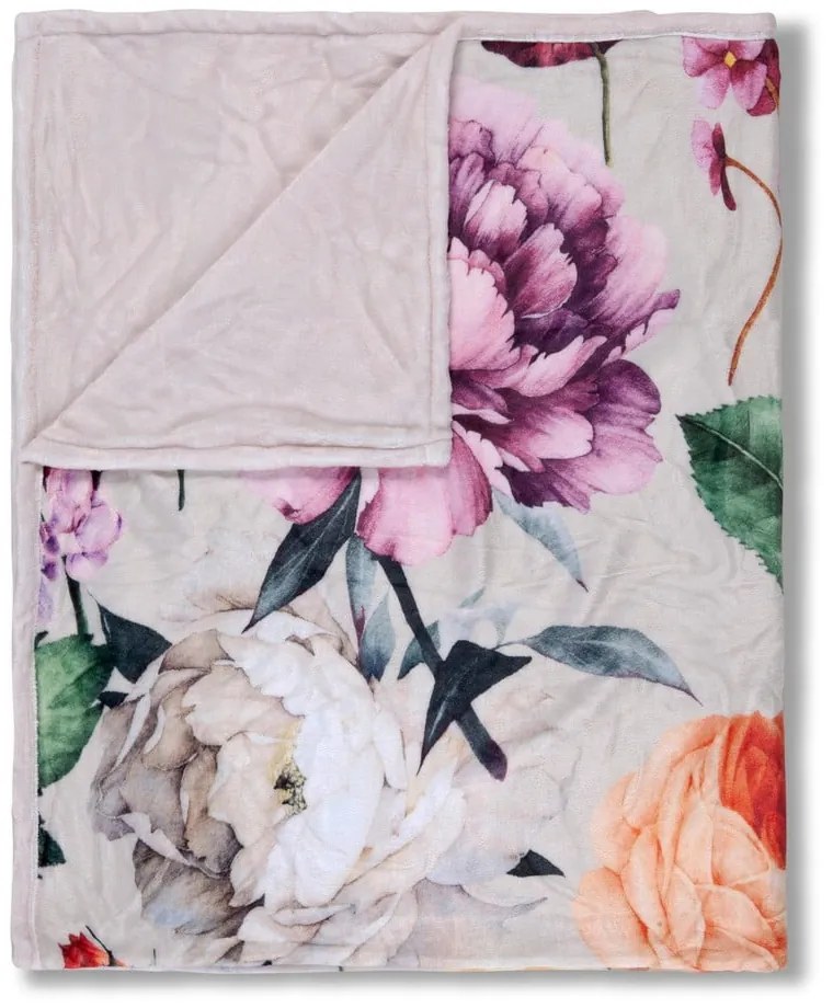 Koc z mikropluszu 130x160 cm – Descanso