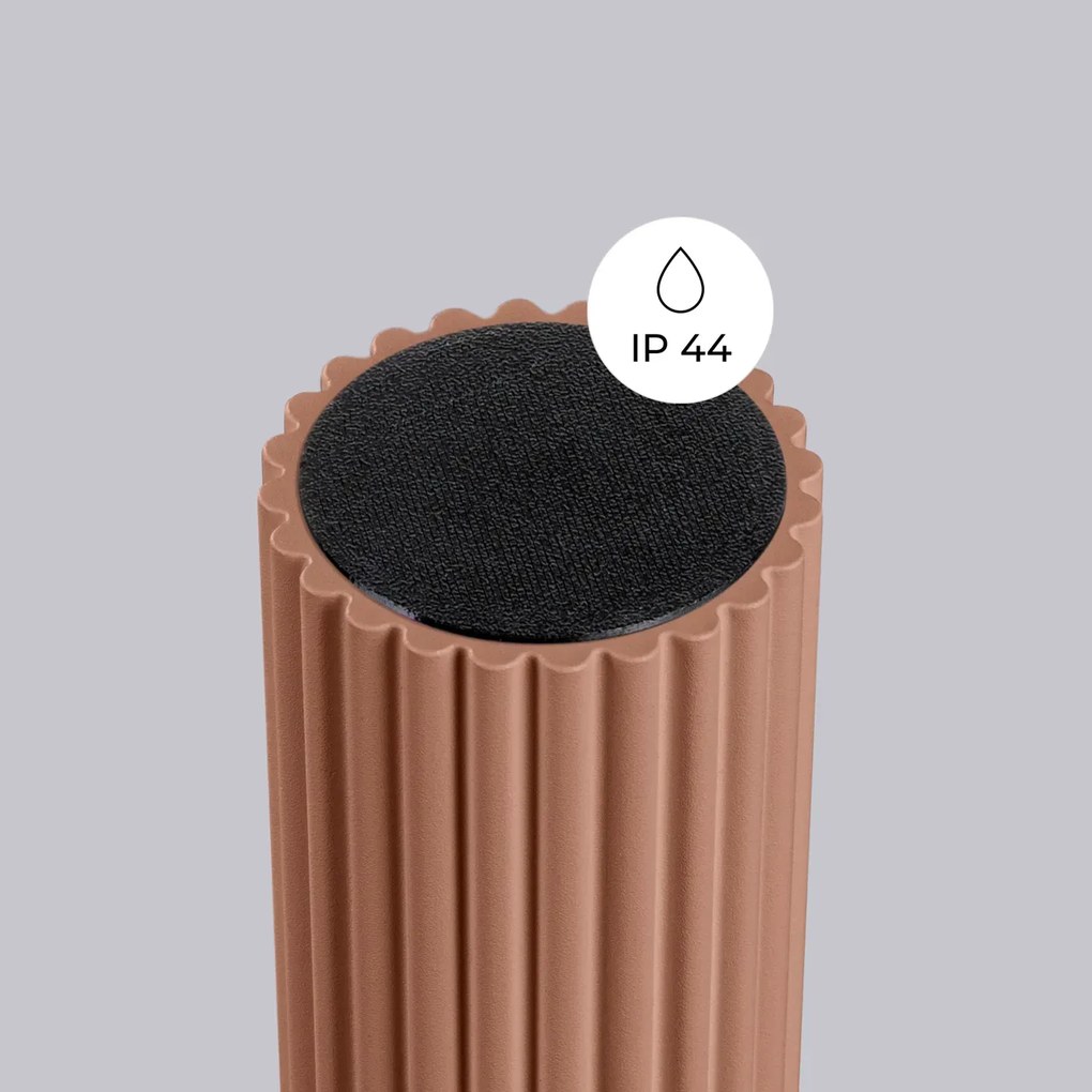 Plafon HALO mocca IP44 ryflowany SOLLUX  LIGHTING
