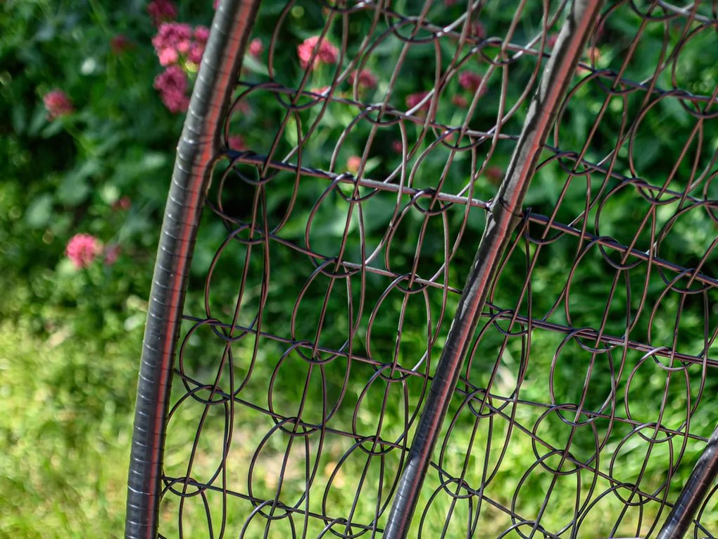 Czarne wiszące krzesło KOKON ze stojakiem, szara poduszka