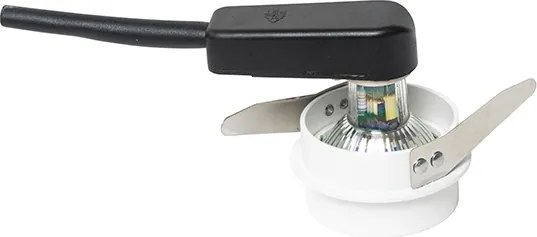 Zestaw 6 nowoczesnych reflektorów wpuszczanych biały ze złotym wnętrzem - Insta